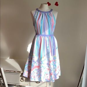 ModCloth Spring Floral Halter Dress